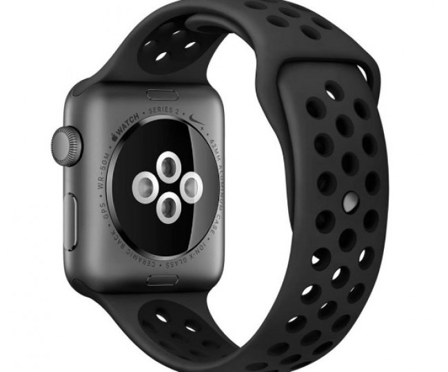 Apple Watch Nike 38mm Space Gray Aluminum Case with Anthracite / Black Nike Sport Band (MQ162)